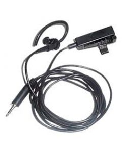 Tarnmikrofon kombiniert mit PTT-Taste und Ohrhörer mit 3,5mm Stecker, schwarz