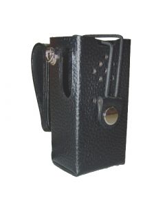 Leder-Tragtasche mit Gurtschlaufe (drehbar)