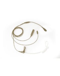 Tarnmikrofon-Set mit separater Sendetaste und Schallschlauch (beige)
