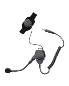 HC-200 Helmgarnitur inkl. langem abnehmbarem Schwanenhalsmikrofon (elektret, noise cancelling, unidirektional) und festem Schädeldeckenmikrofon