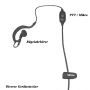 1Wire FBI-Garnitur Bügelohrhörer mit Inline PTT/Mikrofon