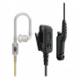 2-Draht Ohrhörer mit IMPRES Audio, Inline Mikrofon und separate PTT-Leitung
